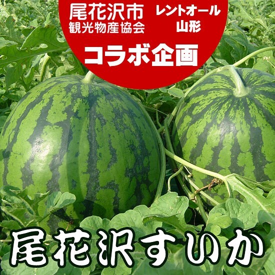 レントール山形が
尾花沢すいか　売ってますよ

尾花沢市観光物産協会プレゼンツ
レントオール山形とのコラボ企画

特別価格でおとどけいたします。

税込　5,724円

山形県尾花沢は、夏すいかの生産量日本一
すいかの産地の尾花沢から　生産者直送いたします。

レントオール山形なかのひとです。
こんにちわ！

レントオール山形は、イベント企画、用品レンタルをおこなっている会社です。

が！

そこでつながったお客さまは、やまがたのおいしいものをたくさんつくっている方々でした。
店長のわたしは、たくさん山形のおいしいものをいただきました。

これはもったいない！

山形のおいしいものをつくっている生産者から直接おとどけしたい！

そんな気持ちでネット販売をはじめました。

どんどん種類ふやしていきますので、
ときどきのぞいてみてくださいね！