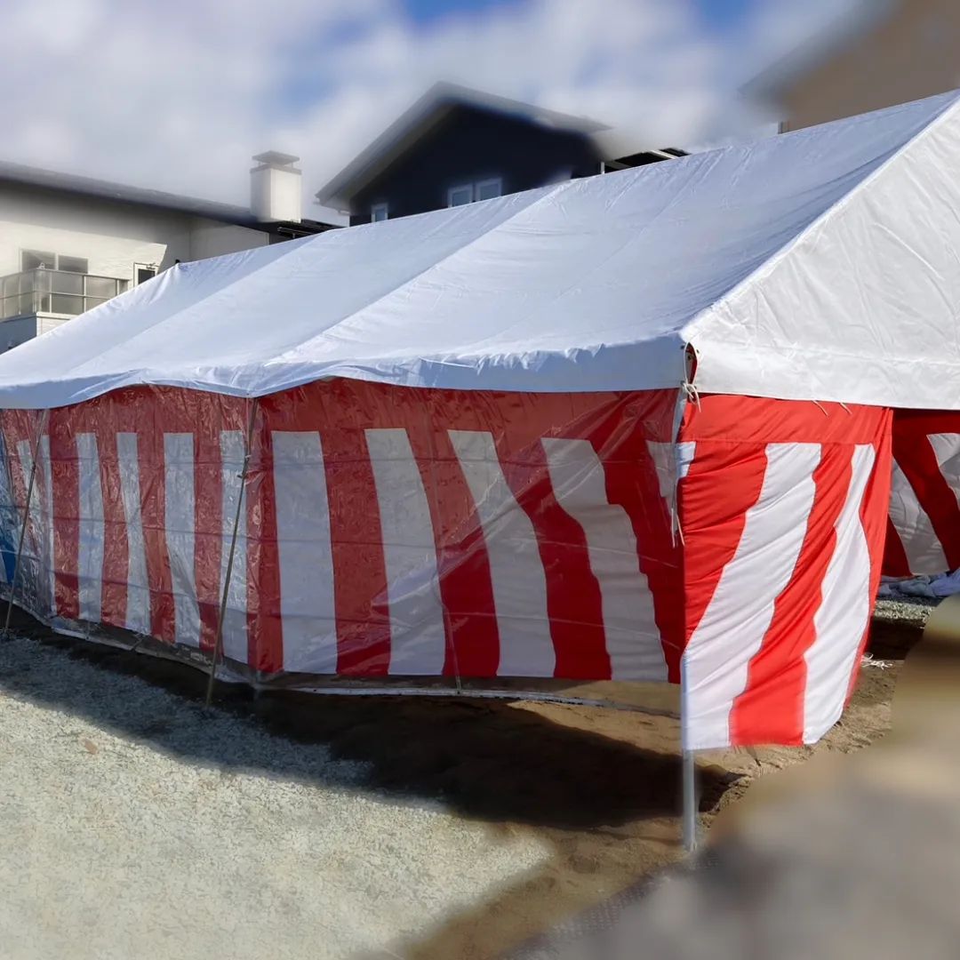 式典３K×５Kのテントを設営しました️
#レンタル　 #テント　