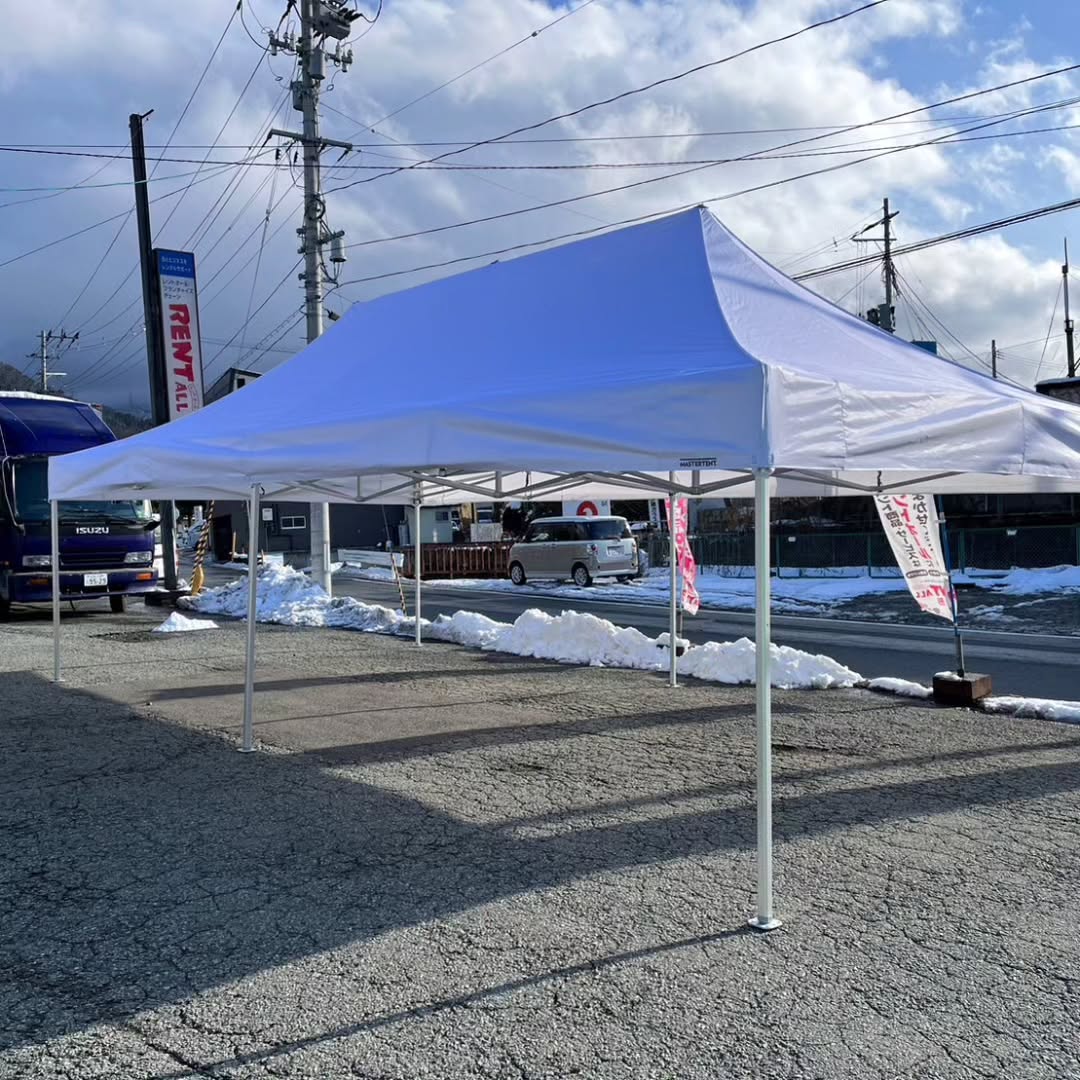 ワンタッチテントの4m✕8mテントを増やしました | レントオール山形