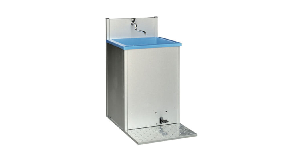 手洗ユニット　手洗いユニットポンプ式ALF-600AH　仮設トイレと一緒にレンタル