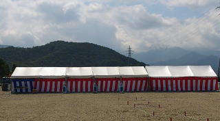 地鎮祭　起工式　竣工式　安全祈願祭　の設営の模様