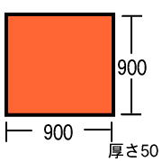 寸法　ウレタンマット　床部分 ジョイントボックス