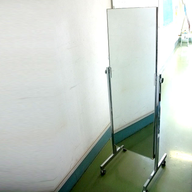 姿見　展示会で商品の着合わせ用に