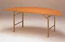 半丸テーブル　ベニヤ製　1800