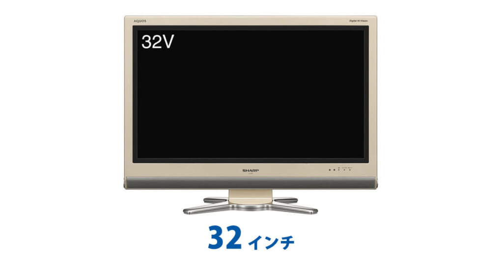 液晶テレビ　32インチ/液晶テレビモニター（アクオス）　アクオス　LC-32D30-B　液晶テレビ　鑑賞会、待機所に設置など、発光しますので明るい映像が可能。プロジェクタの代用に
